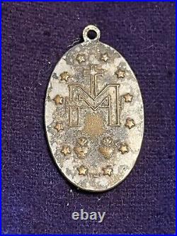 Antique Holy Mary Religious Jesus Charms Pendants Vintage French medailles