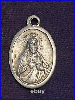 Antique Holy Mary Religious Jesus Charms Pendants Vintage French medailles