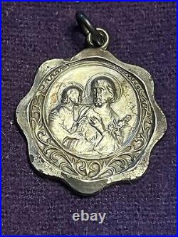 Antique Holy Mary Religious Jesus Charms Pendants Vintage French medailles