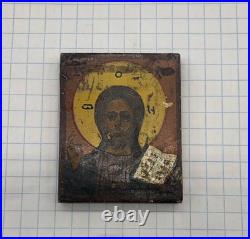 Antique Icon Saved All-Mall 19th Century Religious Art 1.7x1.3 Collectible gift Antique Icon Saved All-Mall 19th Century Religious Art 1.7x1.3 Collectible gift