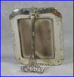 Antique Icon of Madonna and Child-Hand-Etched Religious Art in Ornate 800 Silver