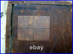 Antique Impressionist Oil Painting Old Auction Label On Back Illegibly Signed