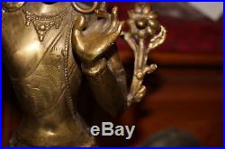 Antique India Hindu Religious Spiritual Figure Avalokiteshvara Padmapani-Lotus