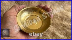 Antique Islamic Brass Religious Divination Magic Healing Medicine Bowl