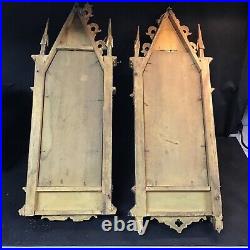 Antique Italian Gothic Altar Painting Icon After Fra Angelico A Pair