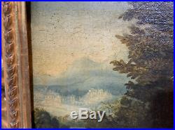 Antique Italian Oil Painting Madonna & Child Old Master Style in Rococo Frame
