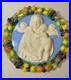 Antique-Italian-majolica-Della-Robbia-glaze-pottery-religious-Mary-wall-plaque-01-tq
