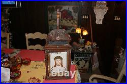 Antique Jesus Christ Religious Wood Icon Shrine last Rites Box Christianity