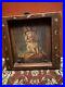 Antique-Jesus-Christ-Santos-Painting-In-Very-Heavy-Wooden-Frame-Religious-Altar-01-ms