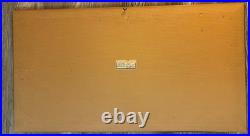 Antique Jesus Praying in Gethsemane Framed Religious Wall Art Gold Frame Large