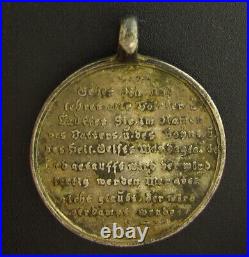 Antique John the Baptist Medal Religious Catholic German Of Water and Spirit