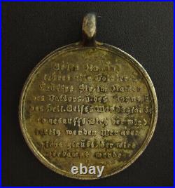 Antique John the Baptist Medal Religious Catholic German Of Water and Spirit