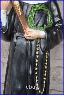 Antique Large chalk statue Religious SAINT RITA