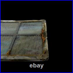Antique Leaded Stained Glass Religious Spiritual Holy Cross