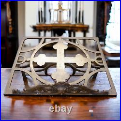 Antique Lectern Bible Stand Religious Church XIX Solid Brass