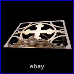 Antique Lectern Bible Stand Religious Church XIX Solid Brass