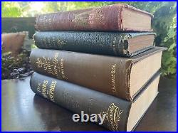 Antique Lot 4 Religious Works Of Josephus/Bible Looking Glass/Pope Pius 9th/poet