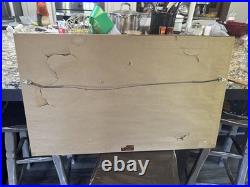 Antique M. Registrado Religious The Last Supper Silver 3-d Wall Art