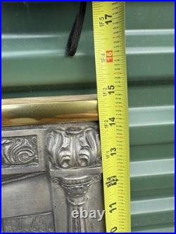 Antique M. Registrado Religious The Last Supper Silver 3-d Wall Art