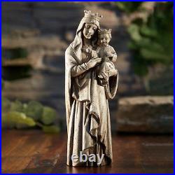 Antique Madonna and child Jesus Virgin Mary Chalkware Religious Statue