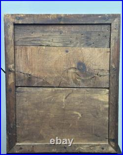 Antique Madonna of Carmen Religious Lithograph No. 118 Framed 16x11 20thC