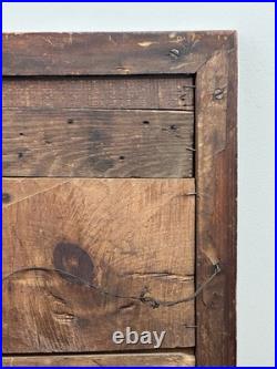 Antique Madonna of Carmen Religious Lithograph No. 118 Framed 16x11 20thC