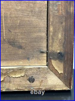 Antique Madonna of Carmen Religious Lithograph No. 118 Framed 16x11 20thC