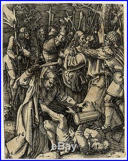 Antique Master Print-CHRIST-PASSION-BETRAYAL-JUDAS-Raimondi-Durer-1512