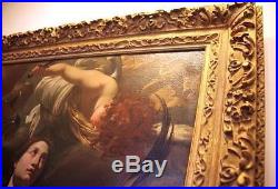Antique Master painting oil on canvas. 17th C baroque. Cataloged by Sotheby's