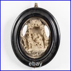 Antique Meerschaum Lamentation of christ religious wall plaque