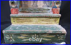Antique Mexican Wood Nicho/shrine With 3 Wise Men Religious Artifact Antique Mexican Wood Nicho/shrine With 3 Wise Men Religious Artifact