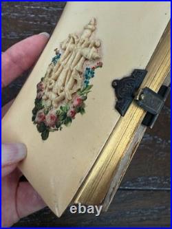 Antique Mini German Prayer Book Celluloid Religious Ephemera