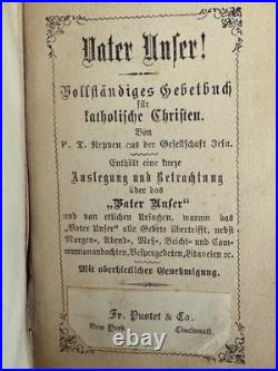 Antique Mini German Prayer Book Celluloid Religious Ephemera