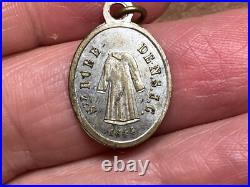 Antique Miraculous Medal 1844 Robe of Jesus Christ Religious Virgin