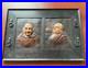 Antique-Monk-Framed-Picture-Religious-Paper-Mache-Christian-Folk-Art-01-ez