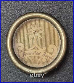 Antique Official Sealed Catholic Religious Relic of Saint Francis Of Borgia