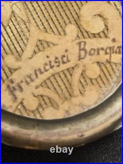 Antique Official Sealed Catholic Religious Relic of Saint Francis Of Borgia