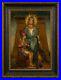 Antique-Oil-Painting-Isis-And-Pharoah-Figural-Scene-Egyptian-Revival-01-chn