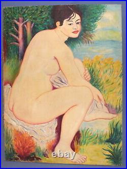Antique Oil Painting Nude