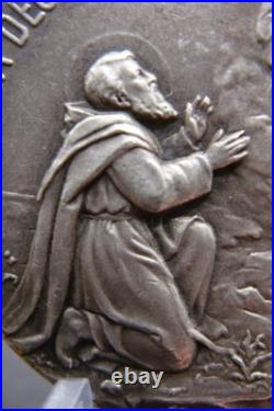 Antique Our Lady of Mount Carmel & St. Joseph Domus Suae Catholic Medal