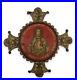 Antique-Painted-And-Enameled-Religious-Plaque-Christ-Pantocrator-Jesus-Rare-Old-01-em