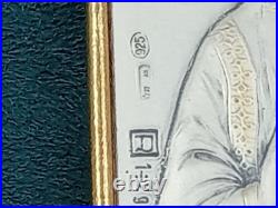 Antique Pair of Christian Religious Sterling Silver Easel Icon's Mary & Jesus