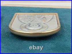 Antique Pair of Christian Religious Sterling Silver Easel Icon's Mary & Jesus