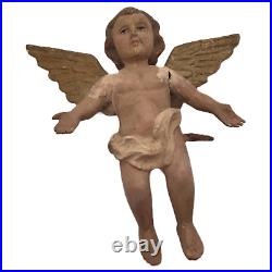 Antique Philippine Cherub Angel Figurine Mountain Church Relic Religious Decor