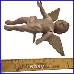 Antique Philippine Cherub Angel Figurine Mountain Church Relic Religious Decor