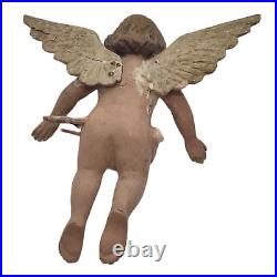 Antique Philippine Cherub Angel Figurine Mountain Church Relic Religious Decor