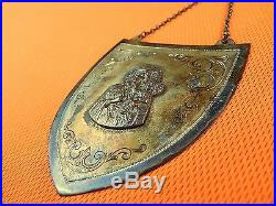 Antique Polish Poland Sterling Silver Huge Religious Badge Order Medalion
