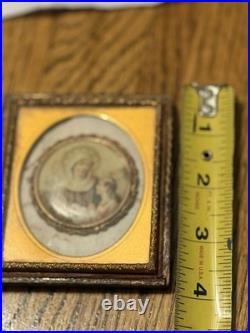 Antique Porcelain Madonna & Child Plaque in Case Religious Icon 1880s Rare KPM Antique Porcelain Madonna & Child Plaque in Case Religious Icon 1880s Rare KPM
