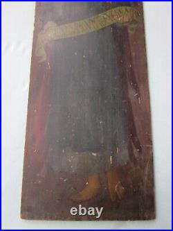 Antique Pre-Raphaelite Angel Painting, As Found