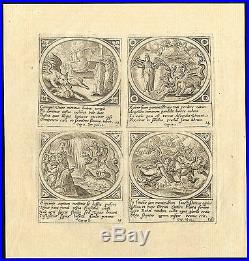 Antique Print-VISION-BIBLE BOOK-REVELATION-APOCALYPSE-De Jode-Snellinck-1784